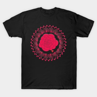 Love Rose Mandala T-Shirt